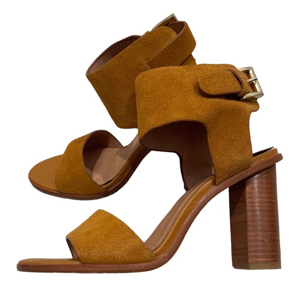 Joie Opal Suede Leather Heels - Picture 2 of 9